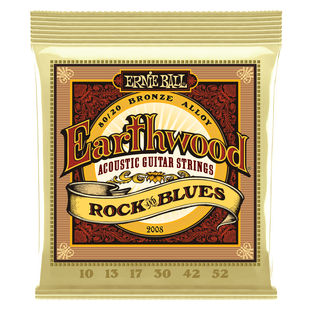 Ernie Ball Earthwood Rock And Blues W/Plain G 80/20 Bronze Acoustic Guitar Strings - 10-52 Gauge - 2008 - Premium Acoustic Guitar Strings from Ernie Ball - Just $6.99! Shop now at Poppa's Music
