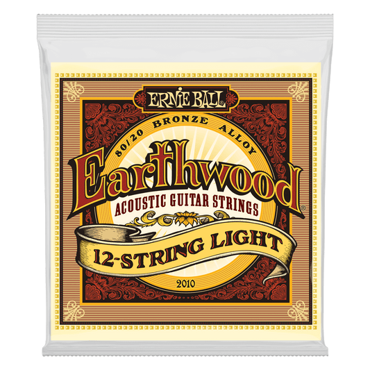 Ernie Ball Earthwood Light 12-String 80/20 Bronze Acoustic Guitar Strings - 9-46 Gauge - 2010 - Poppa's Music