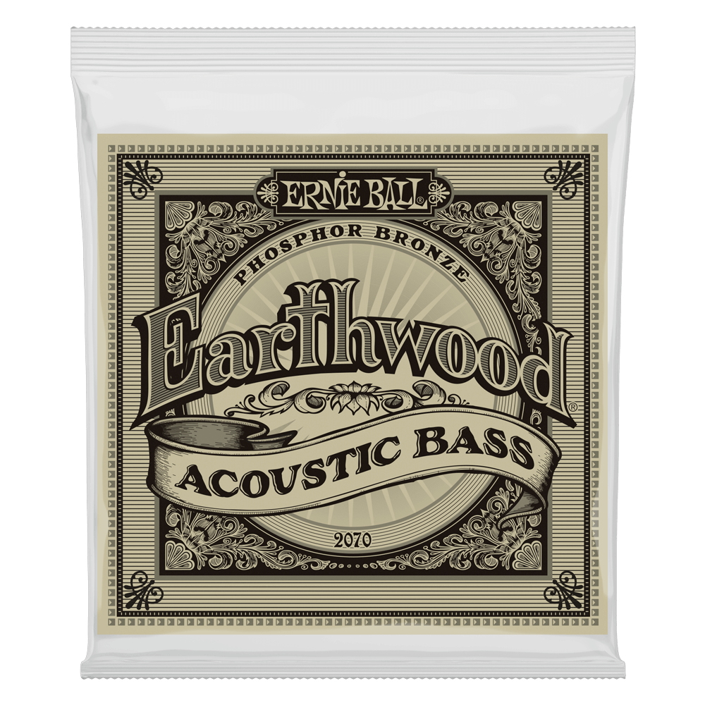 Ernie Ball Earthwood Phosphor Bronze Acoustic Bass Strings - 45-95 Gauge - 2070 - Poppa's Music