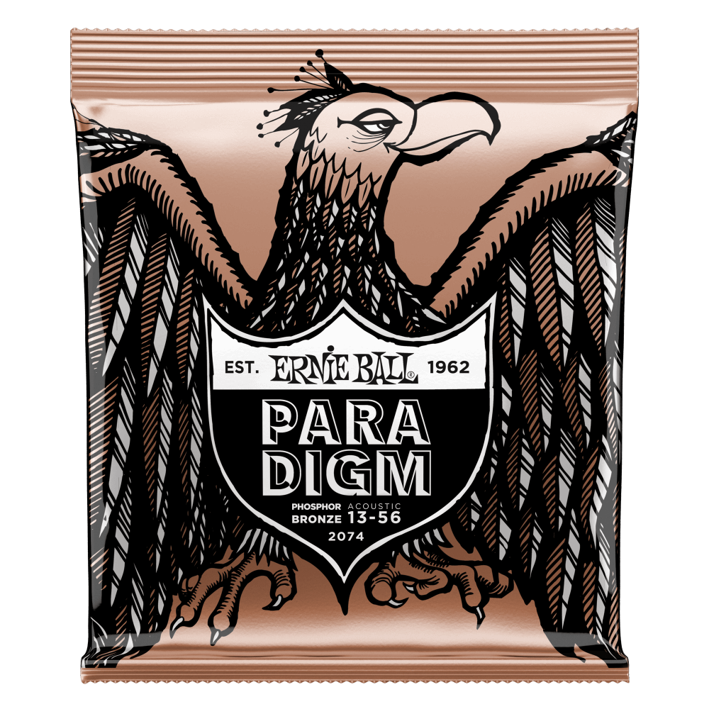 Ernie Ball Paradigm Medium Phosphor Bronze Acoustic Guitar Strings - 13-56 Gauge - 2074 - Poppa's Music