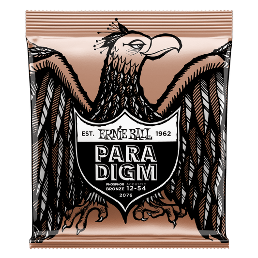 Ernie Ball Paradigm Medium Light Phosphor Bronze Acoustic Guitar Strings - 12-54 Gauge - 2076 - Poppa's Music