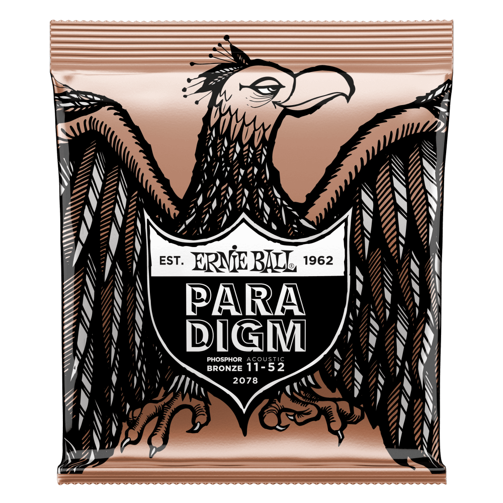 Ernie Ball Paradigm Light Phosphor Bronze Acoustic Guitar Strings - 11-52 Gauge - 2078 - Poppa's Music