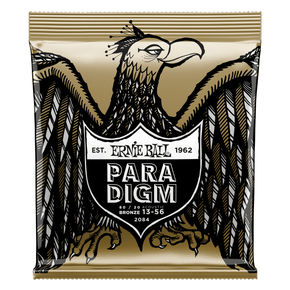 Ernie Ball Paradigm Medium 80/20 Bronze Acoustic Guitar Strings - 13-56 Gauge - 2084 - Poppa's Music