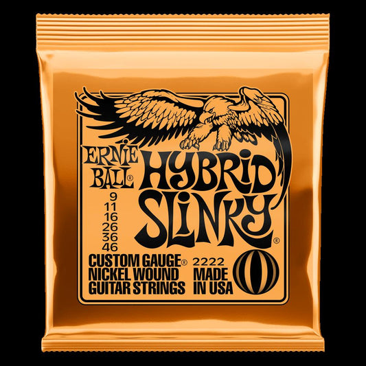 Ernie Ball Hybrid Slinky Nickel Wound Electric Guitar Strings - 9-46 Gauge - 2222 - Poppa's Music