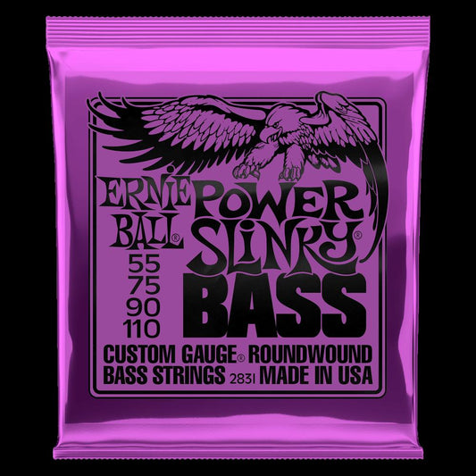 Ernie Ball Power Slinky Nickel Bass Strings, 55-110 Gauge - 2831 - Poppa's Music
