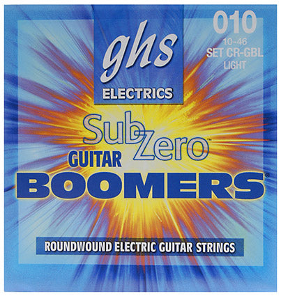 GHS Sub-Zero Boomers Round Wound Nickel Electric Guitar Strings - Poppa's Music
