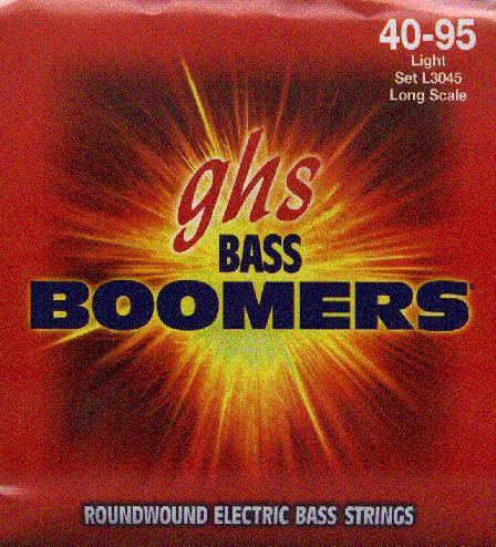 GHS Boomers Round Wound Nickel Light Electric Bass Guitar Strings - L3045 - Poppa's Music