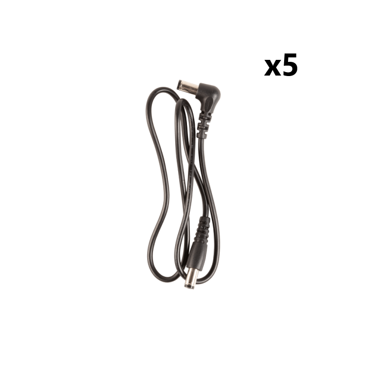 Ernie Ball 5 Pack DC Cables - Poppa's Music