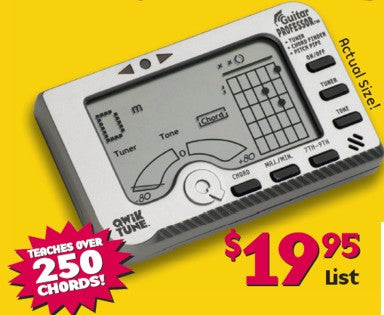 Qwik Time Tuner - GUITAR/Bass Guitar GP-1 - Poppa's Music