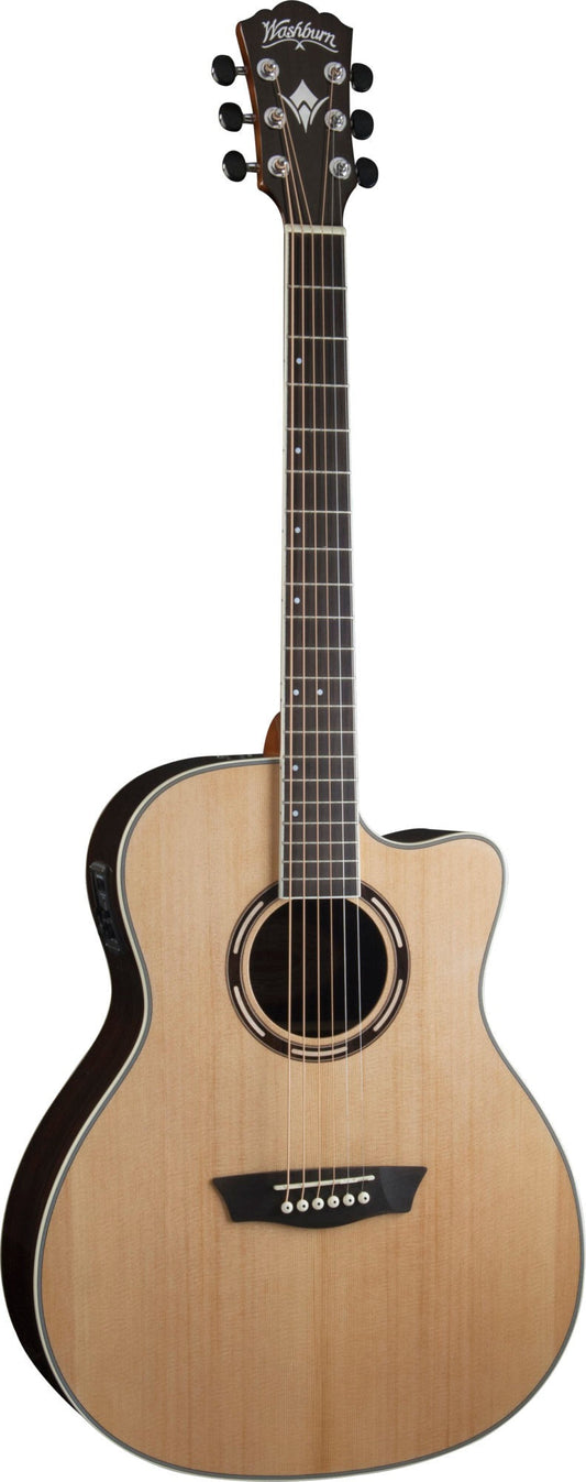 Washburn AG70CE Apprentice Series Acoustic-Electric Guitar - Premium Acoustic Guitar from Washburn - Just $439! Shop now at Poppa's Music