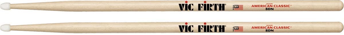Vic Firth American Classic Hickory Drumstick Nylon Tip - 8DN Jazz - Poppa's Music