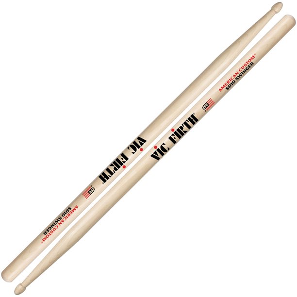 Vic Firth American Custom Maple Swinger Drumstick Wooden Tip- SD10 - Poppa's Music