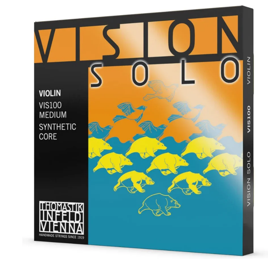 Thomastik Vision Solo Advanced Synthetic Core Violin String Set 4/4 - Poppa's Music 