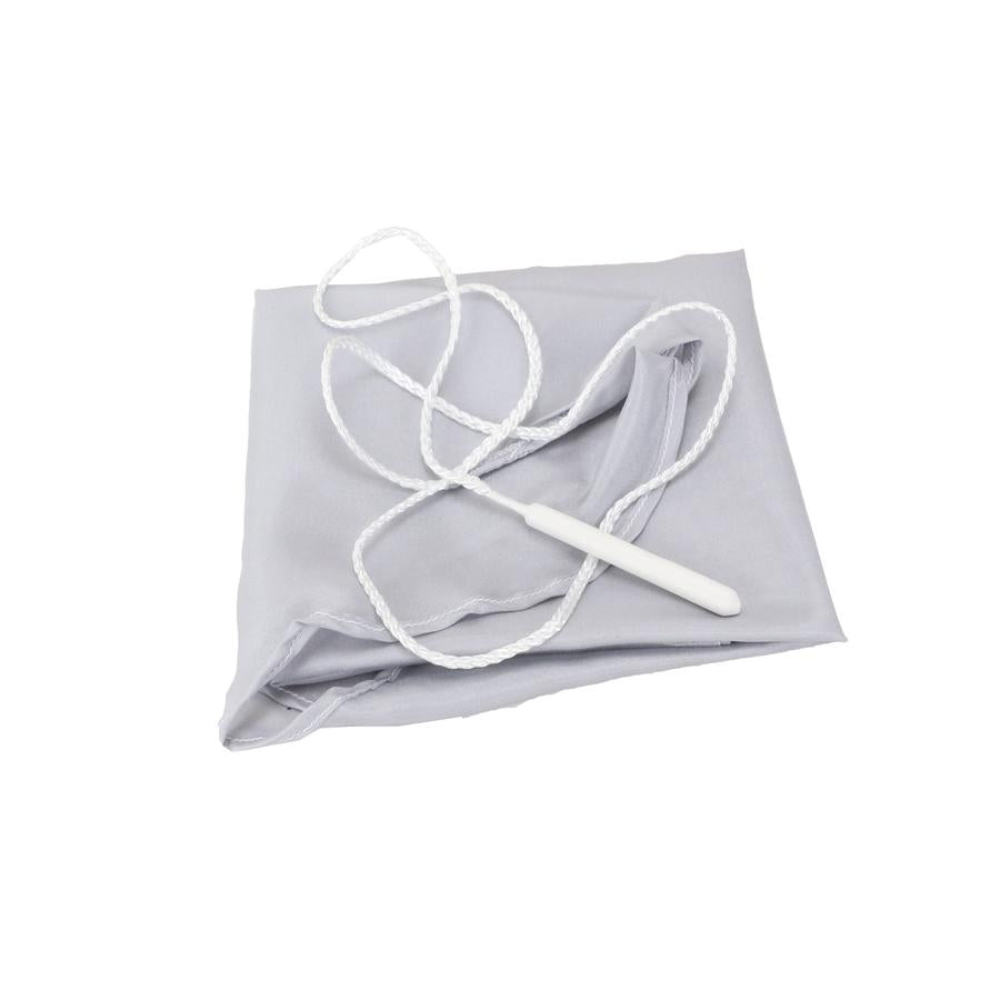 Gem Grey Silk Swab For Flute (No Weight) - Poppa's Music