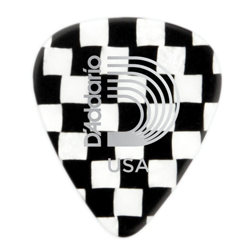 D'addario Planet Waves Guitar Checkerboard Celluloid Picks - 10 Pack - Poppa's Music
