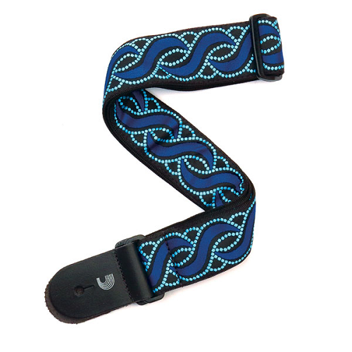 D'addario Planet Waves Blue Twist Guitar Strap - Poppa's Music