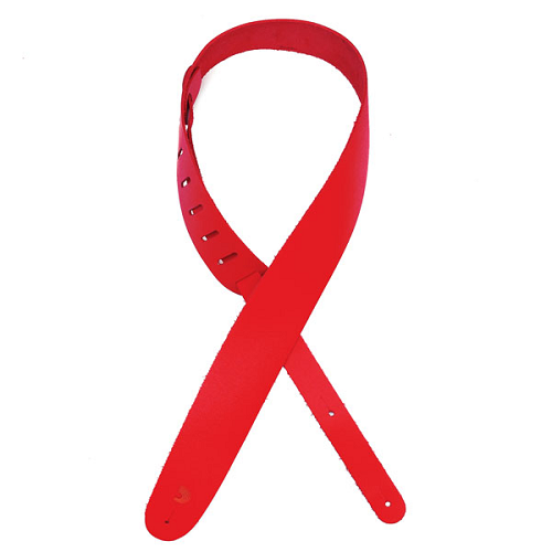 D'addario Planet Waves Classic Leather Guitar Strap - Red or Blue - Poppa's Music