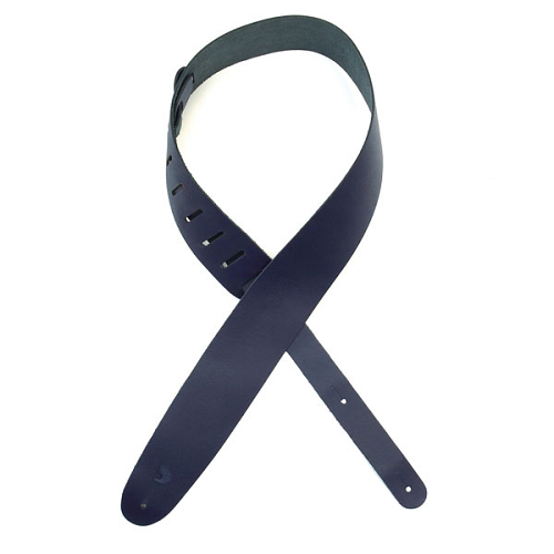 D'addario Planet Waves Classic Leather Guitar Strap - Red or Blue - Poppa's Music