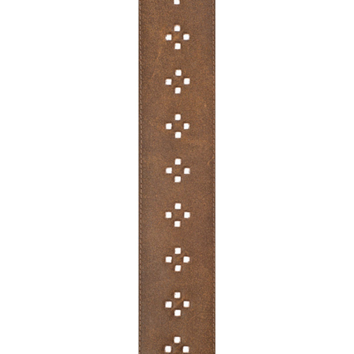 D'addario Planet Waves Vented Leather Strap W/ Brown Diamonds - Poppa's Music
