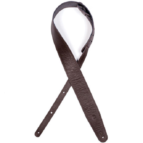 D'addario Black Brown / Reversible Leather Guitar Strap - Poppa's Music