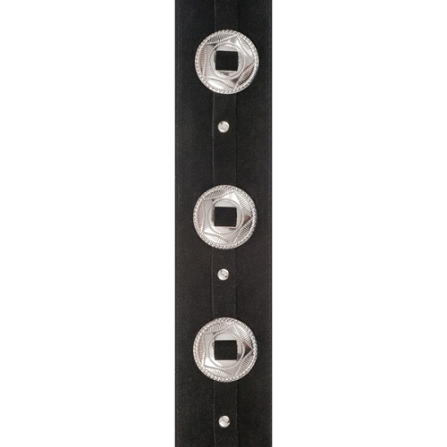 D'addario Planet Waves Conchos Leather Guitar Strap - Poppa's Music