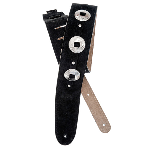 D'addario Planet Waves Conchos Leather Guitar Strap - Poppa's Music