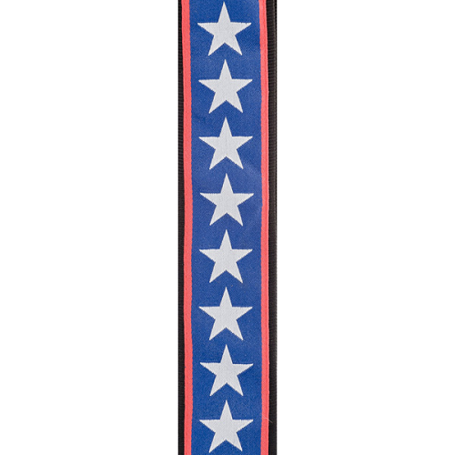D'addario Planet Waves Stars and Stripes Woven Guitar Strap - Poppa's Music