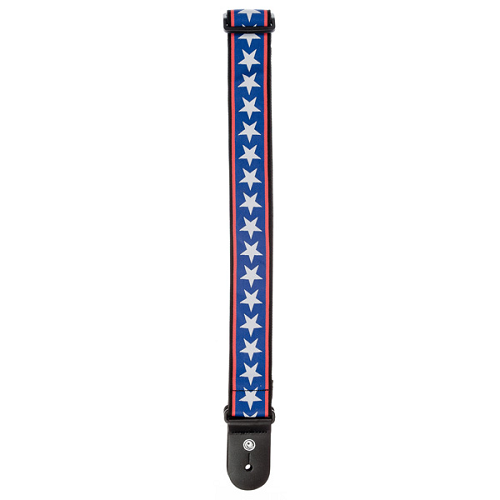D'addario Planet Waves Stars and Stripes Woven Guitar Strap - Poppa's Music