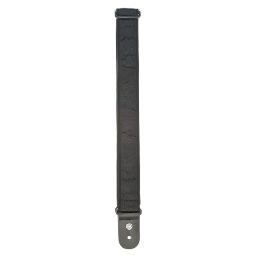 D'addario Planet Waves Woven Guitar STRAP, Black Satin - Poppa's Music