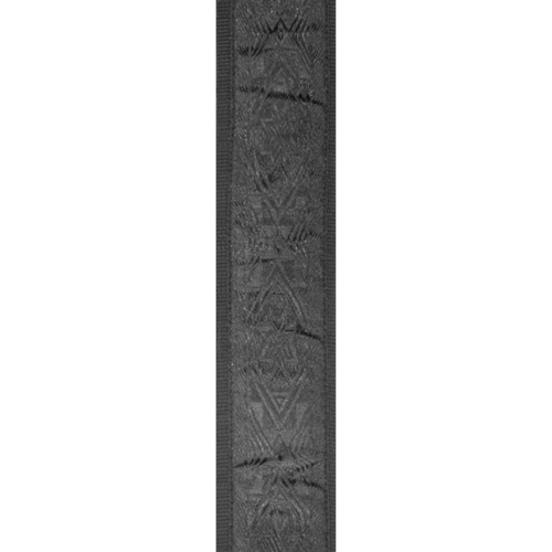 D'addario Planet Waves Woven Guitar STRAP, Black Satin - Poppa's Music