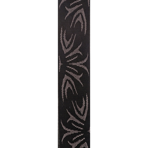 D'addario Planet Waves BLACK/GREY Tattoo Woven Guitar Strap - Poppa's Music
