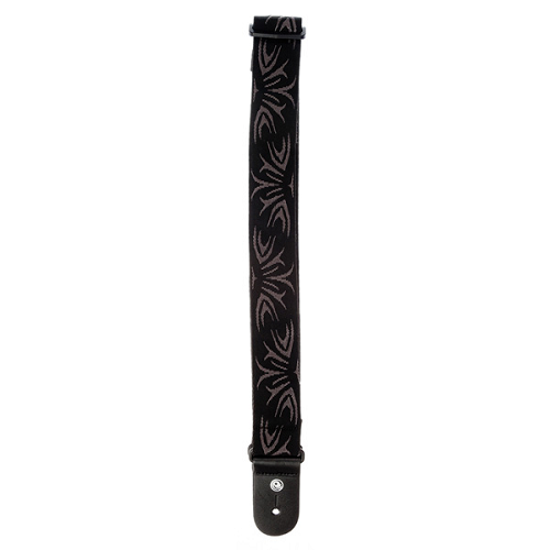 D'addario Planet Waves BLACK/GREY Tattoo Woven Guitar Strap - Poppa's Music