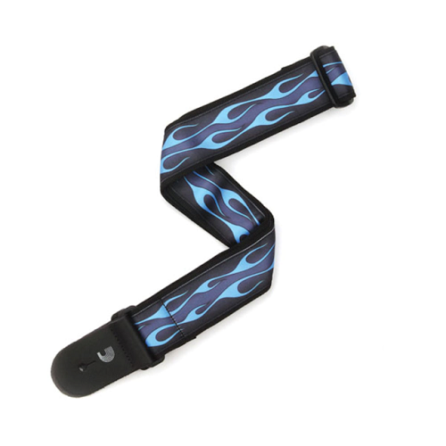 D'addario Planet Waves Hot Rod Flame Woven Guitar Strap - Poppa's Music