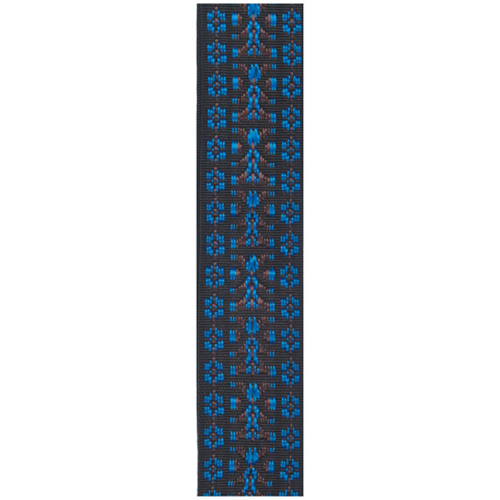 D'addario Planet Waves BLUE/BLACK Hootenanny Woven Guitar Strap - Poppa's Music