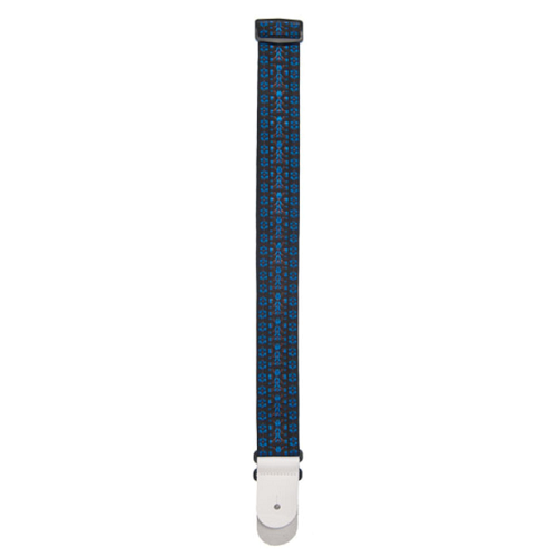 D'addario Planet Waves BLUE/BLACK Hootenanny Woven Guitar Strap - Poppa's Music