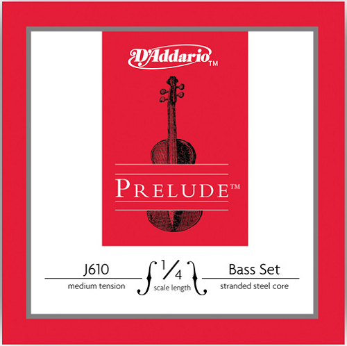 D'addario Prelude Double Bass String SET, Medium Tension - Poppa's Music