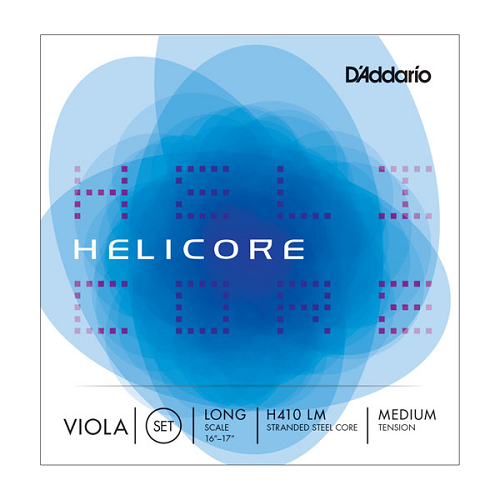 D'addario Helicore Viola String SET, Long Scale, Medium Tension - Poppa's Music
