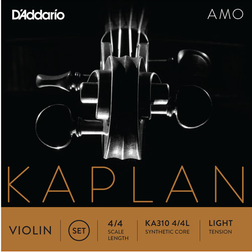 D'addario Kaplan Amo Violin String SET, 4/4 Scale, Light Tension - Poppa's Music