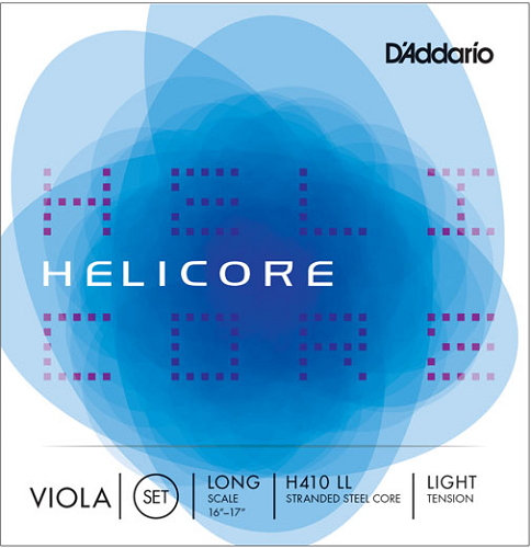 D'addario Helicore Viola String SET, Long Scale, Light Tension - Poppa's Music