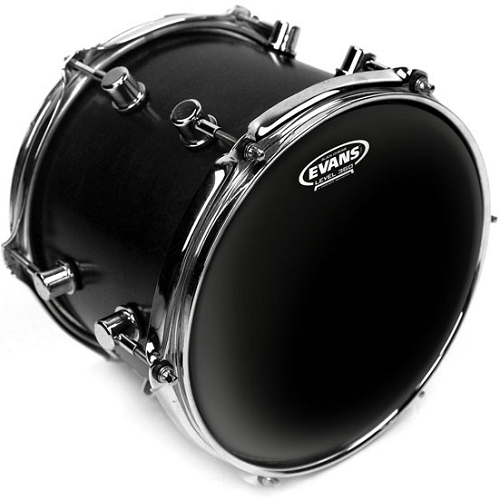 Evans Black Chrome Tom Head - 12 - Poppa's Music