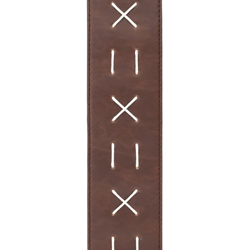 D'addario Planet Waves Decorative Stitch Leather Guitar Strap - Poppa's Music
