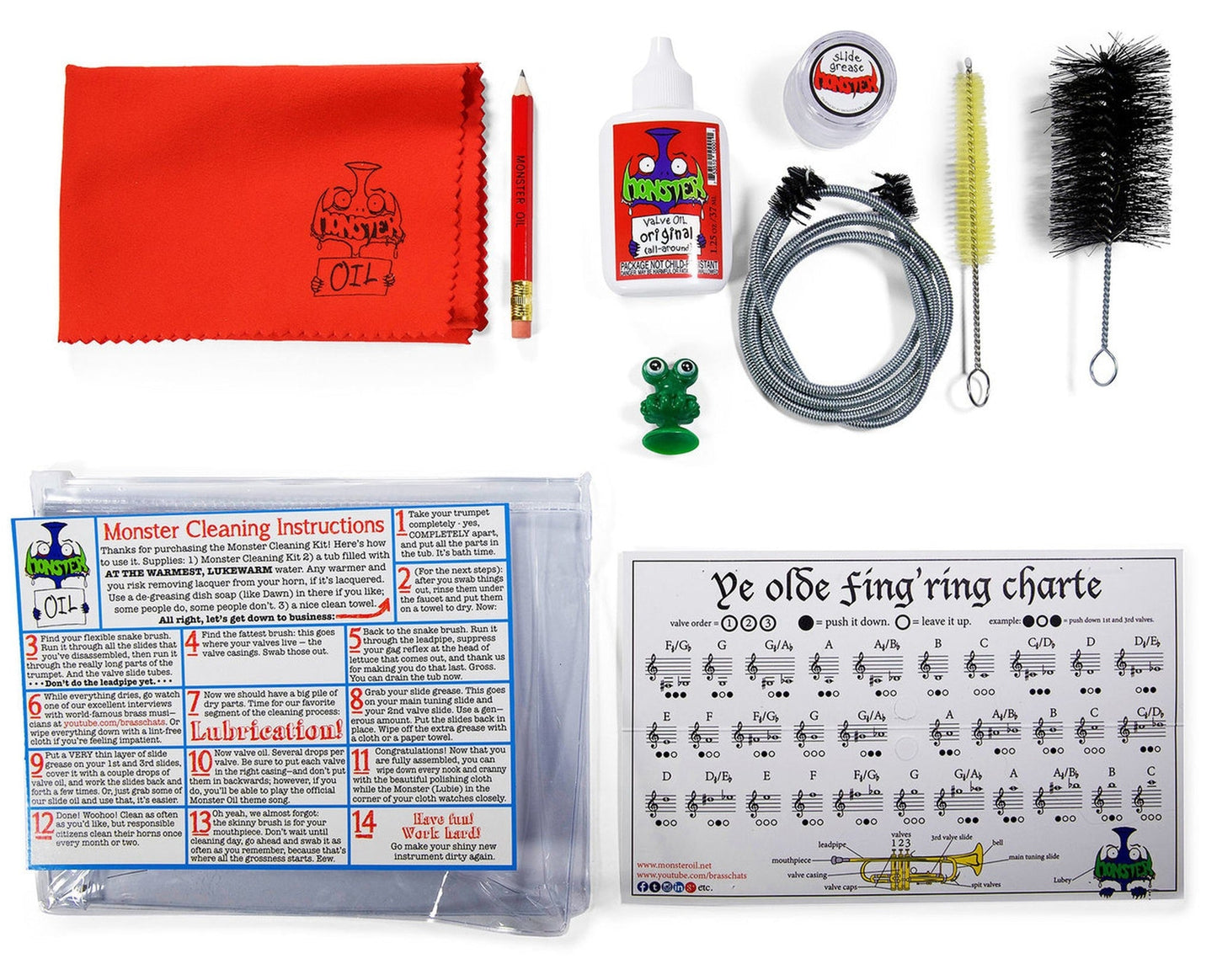 Monster Oil Care/Cleaning Kit for Trumpet - Poppa's Music