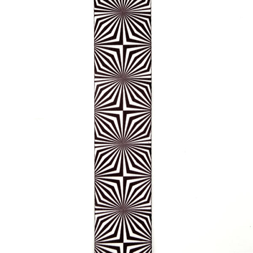D'addario Planet Waves White Optical Art Woven Guitar Strap - Poppa's Music