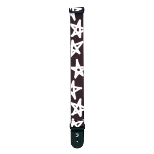 D'addario Planet Waves Polyester Woven Guitar Strap W/ Grafiti Stars - Poppa's Music