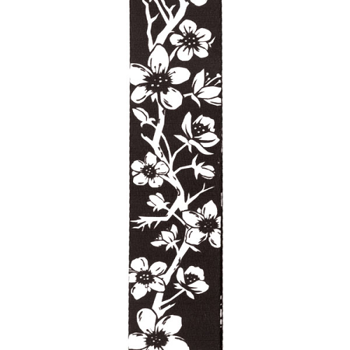 D'addario Planet Waves Polyester Blossom Tattoo Art Woven Guitar Strap - Poppa's Music