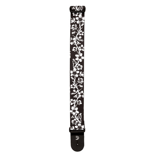 D'addario Planet Waves Polyester Blossom Tattoo Art Woven Guitar Strap - Poppa's Music