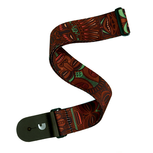 D'addario Planet Waves African Masks Woven Polyester Guitar Strap - Poppa's Music