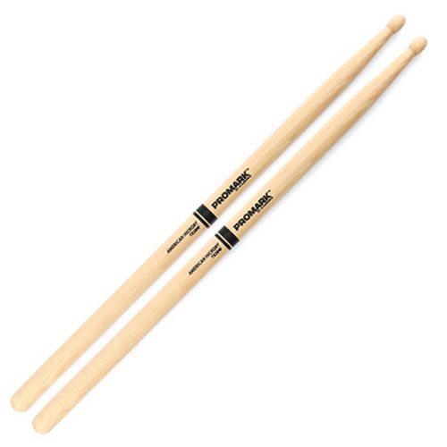 Promark Hickory 2B Wood Tip Drum Set Sticks - Poppa's Music