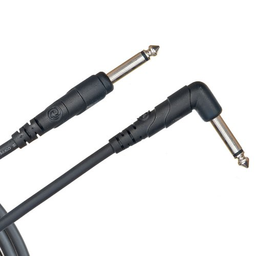 D'addario Planet Waves Classic Series Instrument Cable, Right Angle PLUG, 10 Feet - Poppa's Music