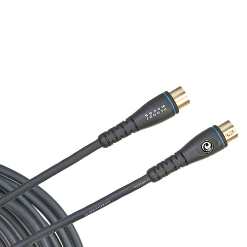 D'addario Planet Waves Gold Plated Custom Series Midi Cable, 10 Feet - Poppa's Music